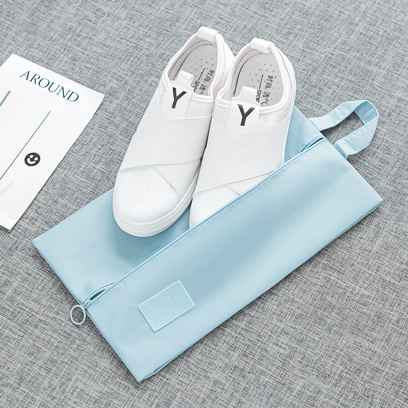 Shoe bag storage bag portable portable sports shoe bag luggage bag leather shoes storage bag travel shoes organizing bag