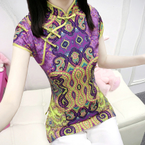 Tang dress women Chinese style girl daily sweet cheongsam top womens short 2019 new slim slim everyday