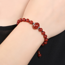 Yan Yu Jiangnan ethnic style bracelet red agate original red jewelry retro hand jewelry
