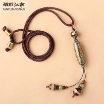 Yan Yu Jiangnan sweater chain long original national wind pearl pendant Joker accessories female necklace simple hanging accessories summer