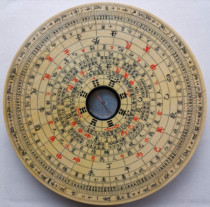 Ternary plate Xiuning Wanan Feng Shui compass Handmade solid wood tiger bone wood compass emblem plate 7 inches 16 layers