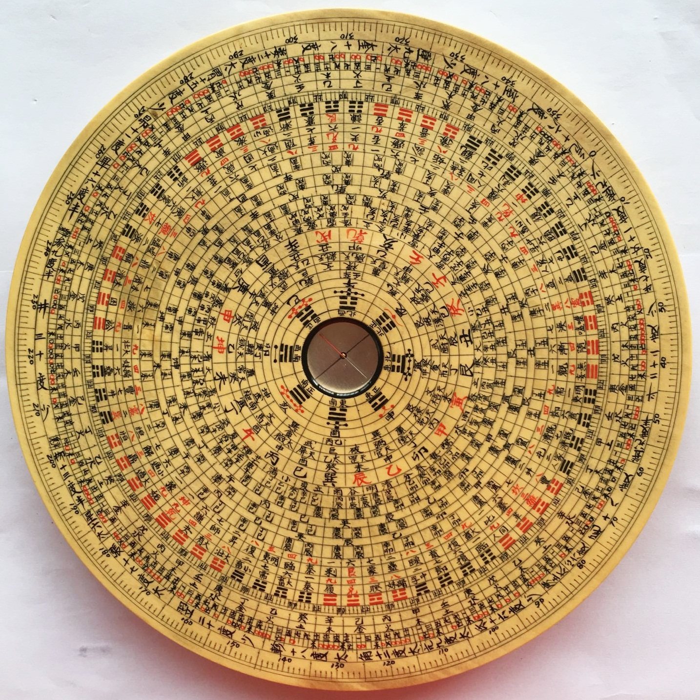 Huining Wan'an Feng Shui compass pure handmade solid wood ten-inch 30-layer integrated disc diameter 25CM