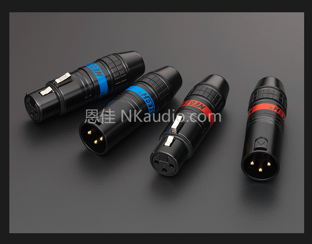 Neotech Bandung UPOFC NC-06612 Real Gold Plated XLR Balanced Plug