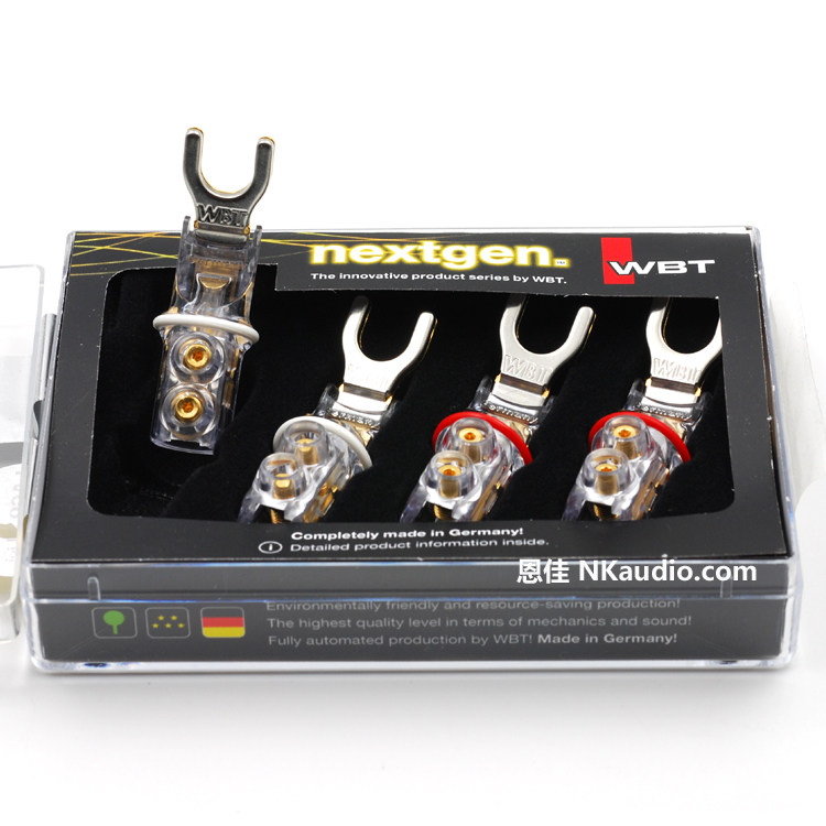 Germany WBT plug-in 0681Cu speaker Y fork 4 boxes