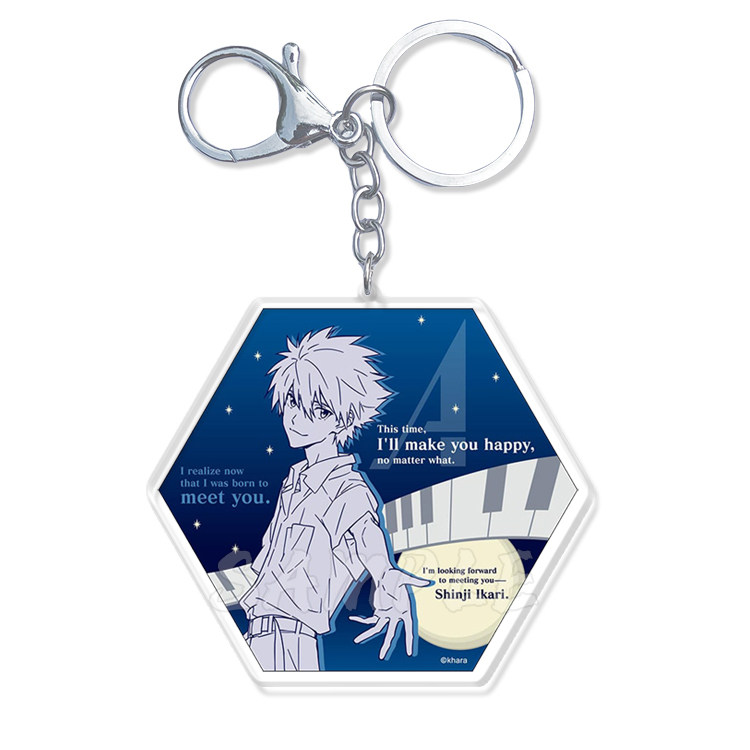 Аниме карты/украшения/канцтовары new新世纪福音战士eva周边钥匙扣挂件渚薰明日香淀真嗣凌波丽玛丽