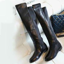 2021 autumn and winter (sleepless song) slim elastic boots high leg long tube knee-high boots boots