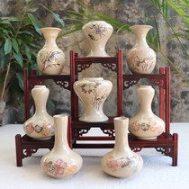 Yunnan Jianshui purple pottery ceramic vase masterpiece hand-made Bogu straight mouth garlic collection fine Beauty Bottle