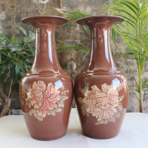 Yunnan Jianshui purple pottery flower vase ceramic vase masterpiece hand-made collection of fine Beauty Bottle