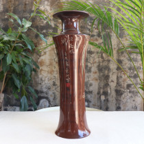 Yunnan Jianshui Purple Pottery Ceramic Vase National Arts and Crafts Master Xu Ronghong Black Pottery Bronze Bottle