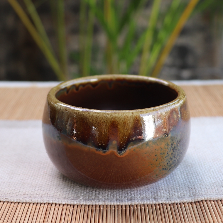 Yunnan Jianshui purple pottery tea set, tea cup, tea cup, wood burning tea cup, handmade cup, master cup, boutique cup A2