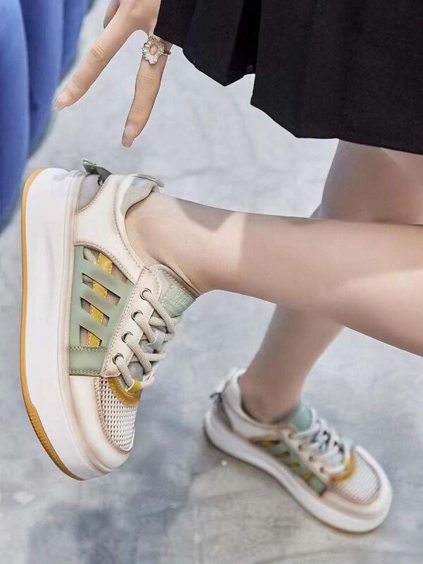 Korean Style White Shoes for Women 2023 Breathable Thin Sneakers for Women Mesh New Versatile Casual Sports Shoes 6688 Korean Style White Shoes for Women 2023 Breathable Thin Sneakers for Women Mesh New Versatile Casual Sports Shoes 6688