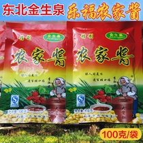 Northeast Lefu Jinsheng Spring Farmhouse Sauce 100g Rural Sauce Flavor 60 Bags 1 Box 30