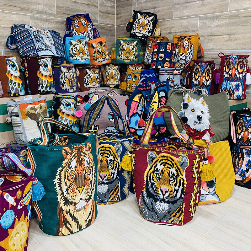 Custom special shot Colombia WAYUU bag