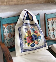 11 3 Live-Thailand original design pastoral style shopping bag canvas bag