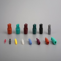 Outer diameter cone size spray electrophoresis plug threaded hole elastic protection plug high temperature silicone plug corrosion resistant plug