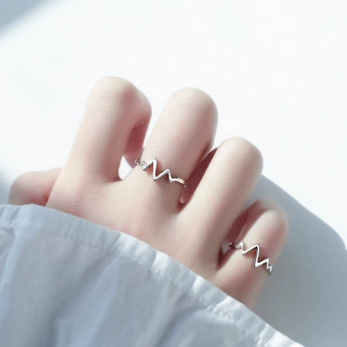 Модное кольцо, серебро 925 пробы, на указательный палец, простой и элегантный дизайн