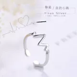 Модное кольцо, серебро 925 пробы, на указательный палец, простой и элегантный дизайн