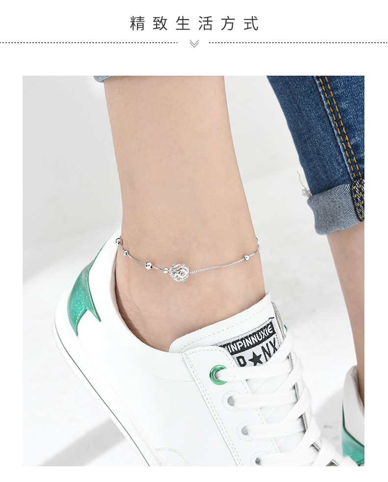 Bracelet de cheville Femme en Argenterie - Ref 3103868 Image 8