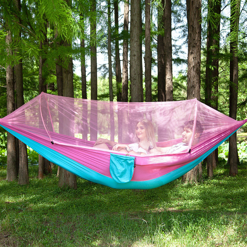 Free Eagle Parachute Cloth Hammock New Double Casual Outdoor Indoor Non-Mesh Canvas Light-thin Qiuqiu
