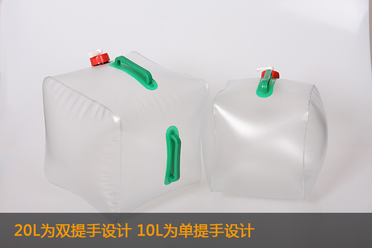 Bình đựng nước ngoài trời Thùng gấp 20L Túi đựng nước Túi đựng nước trong suốt Có thể dùng để uống nước Siêu nhẹ - Thiết bị nước / Bình chứa nước thùng nhựa