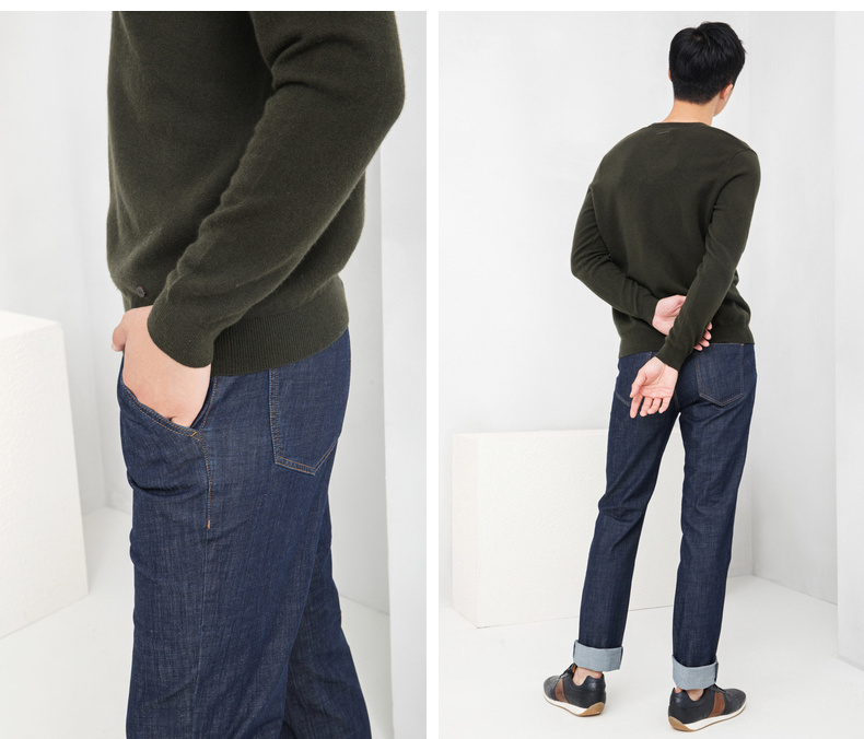 Áo len cashmere cổ điển Ordos mùa thu đông 2018 mới quần áo thể thao