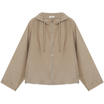 (Silk Power Spun) ERDOS Outdoor Style Hooded Short Jacket 24th Summer New Product Womens Loose Casual Top