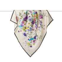 1436 printed mulberry silk square scarf 90X90cm