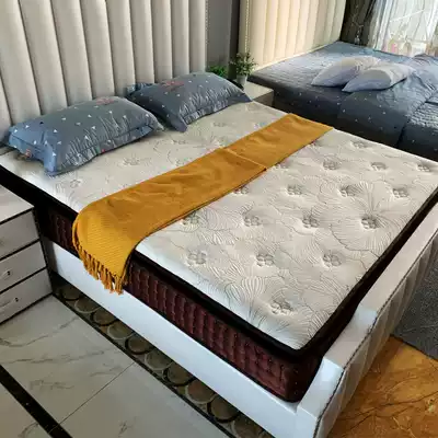 Natural latex mattress 5CM nine-zone independent Springs 1 8m1 5 double upscale hotel Simmons mattress soft