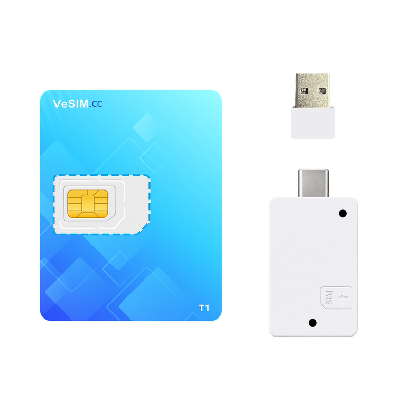 Vesim Card's Removable Esim to Sim Physical Card Supports Writing and Switching Stk on Apple App, Android, and Computer