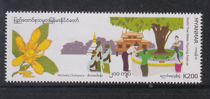 Myanmar 2019 (12-5) Buddhas Birthday Day Bodhi Tree Month 1 Quanxin (general)