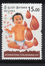Sri Lanka 2019 Stamp World Thalassemia Day 1 new stamp (full) new stamp