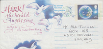 Britains 1989 - live airmail mail brief 1 peace pigeon picture