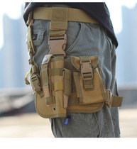 Outdoor walkie-talkie bag sand color multi-function tornado waist holster Clip bag Plug-in tactical fanny pack quick pull sleeve
