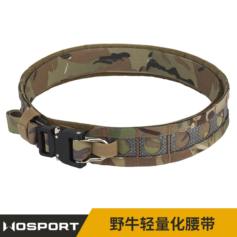 WoSporT bison light weight waist seal with molle hanging load quick detached metal buckle multipurpose for training double layer belt-Taobao