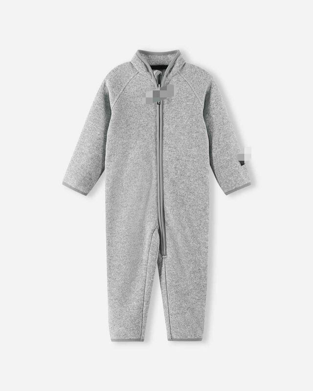 Finnish Children's Knitted Fleece Jumpsuit, Warm and Moisture-Absorbing, for Boys and Girls, Toddlers, 74-98cm