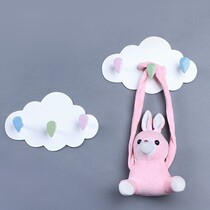 Creative door rear adhesive hook rack no trace hook kitchen bathroom clothes hook wall hanging nail-free hanger door hanger