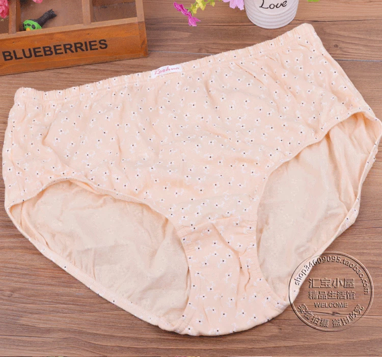 2 hộp cotton huahua đồ lót nữ eo cao cỡ lớn đơn giản cotton thoáng khí chống dị ứng quần tam giác