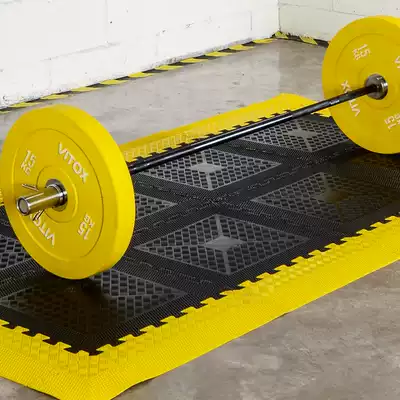 Floor mat splicing rubber floor gym strength area sound insulation cushion bumper dumbbell Mat Sports floor tile