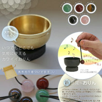 Made in Japan Portable lead chime Copper chime practice bowl Natural stone brass Buddha sound bowl set Lead Qing Buddha with direct mail