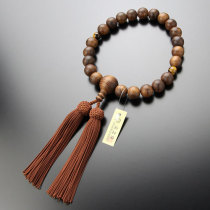 Japanese direct delivery of old shop hand-made Zhantan Tiger eye stone Buddha beads number beads Hand string Kyoto Kyoto rosary beads
