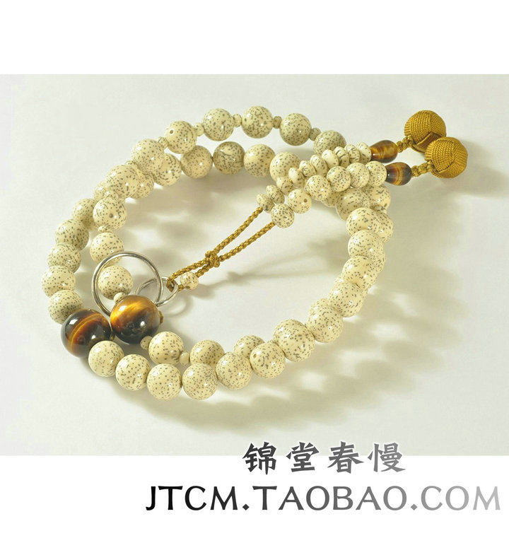 Japan Made Direct Mail Star Moon Bodhi Tiger Eye Stone Pure Land Rover silver ring Buddha Pearl Number of beads with box
