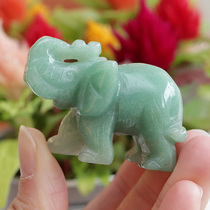 Japan Direct Mail Indian Jade Carving Dongling Jade Elephant Elephant Mini ornaments
