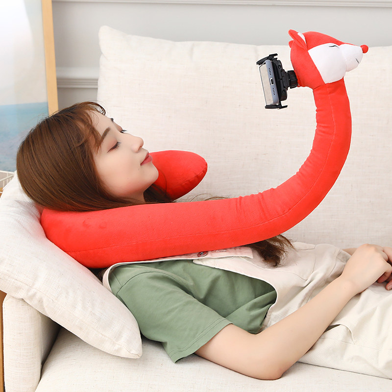 Bracket pillow two-in-one mobile phone lazy support frame U-shaped pillow bed with net red neck protector chasing drama artifact U pillow