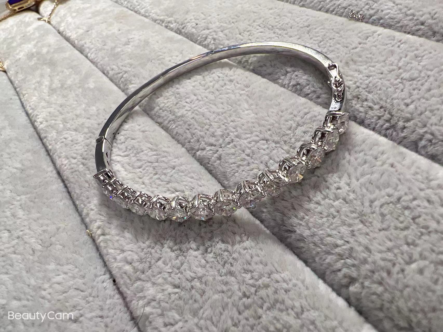 Cultivated Diamond Bracelet for Customer Orders