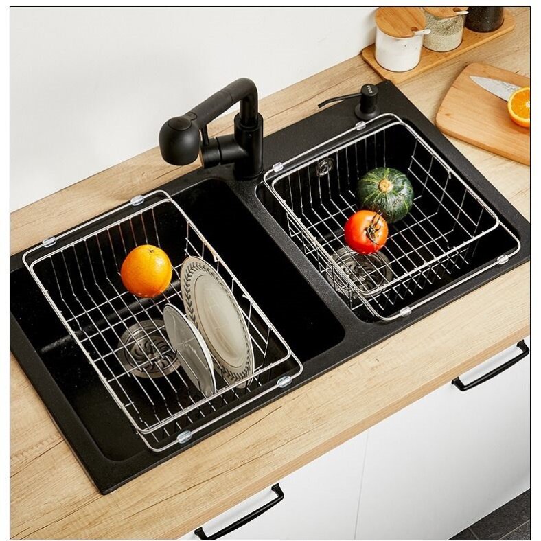 Kitchen sink washbasin stainless steel drain basket retractable washbasin filter basket leaking leaking pool mesh basket leaking