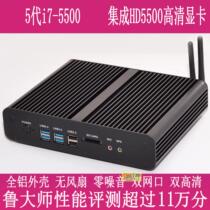 Core i7-5500u fanless industrial control mini computer desktop small host living room HTPC office industry ROS