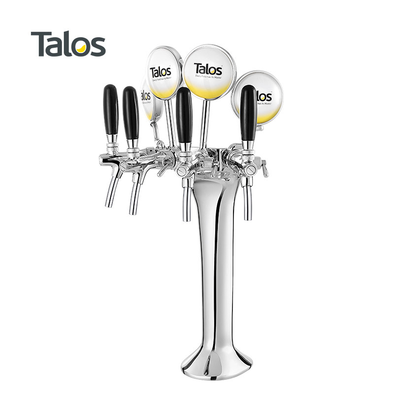 Talos Tarros Beer Distribution Equipment Bar Beer Column Classic Wine Tower 4 Holes Without Lights 1031401