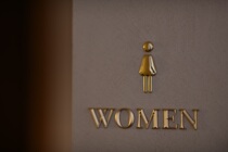  (Spot)Toilet house number Creative toilet house number Toilet logo push-pull card