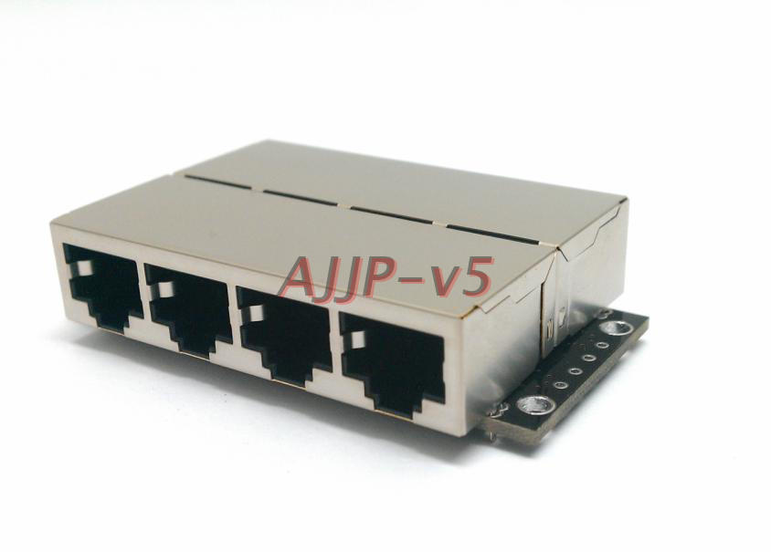 rj45 mesh port adapter board network cable straight-through connector 4-position Docking Module 4-way docking network cable collection connector
