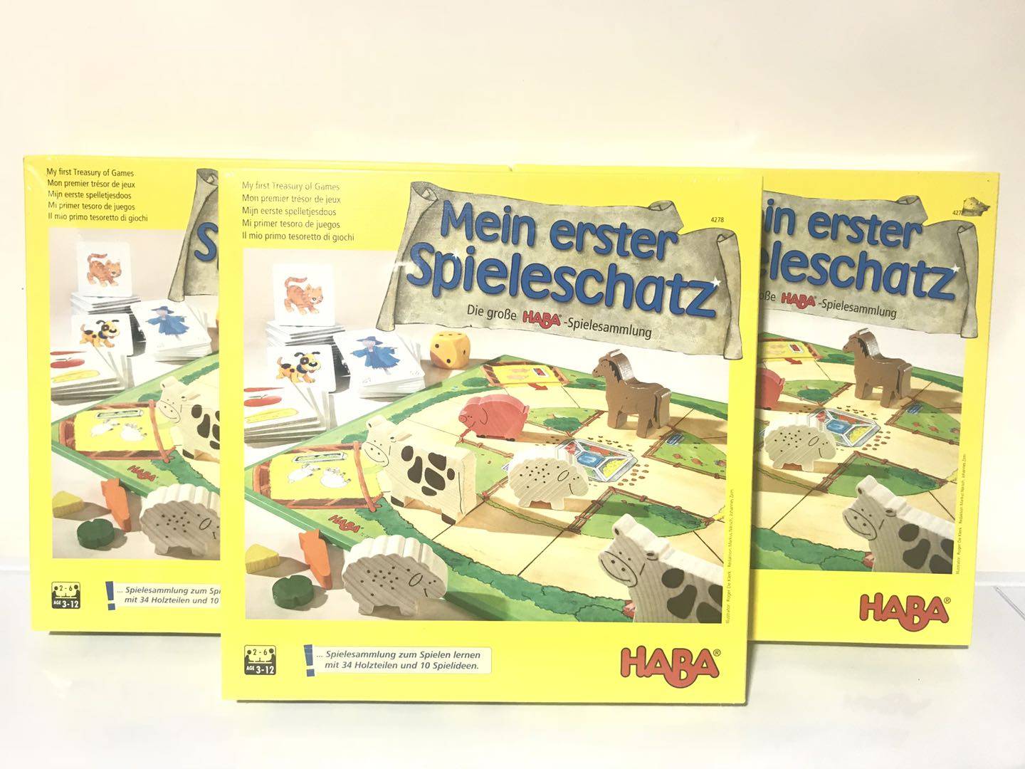 Spot German HABA children's board game imported 4278 my big farm ten-in-one treasure (3 years old)
